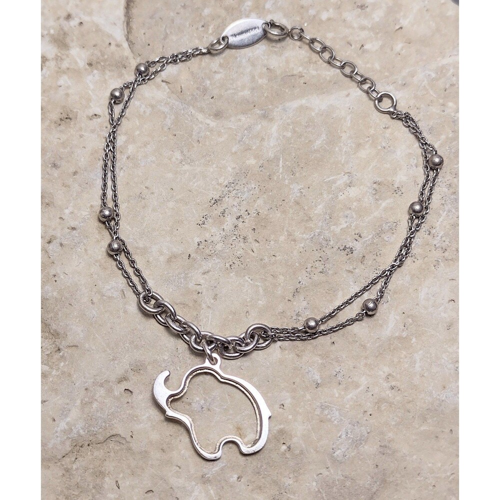 Sterling Silver Elephant Nomination ITALY Beaded Bracelet - Picture 6 of 7